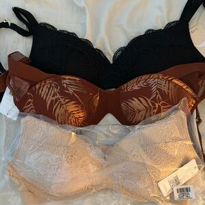 3 LIVELY push-up bras! New with tags!
